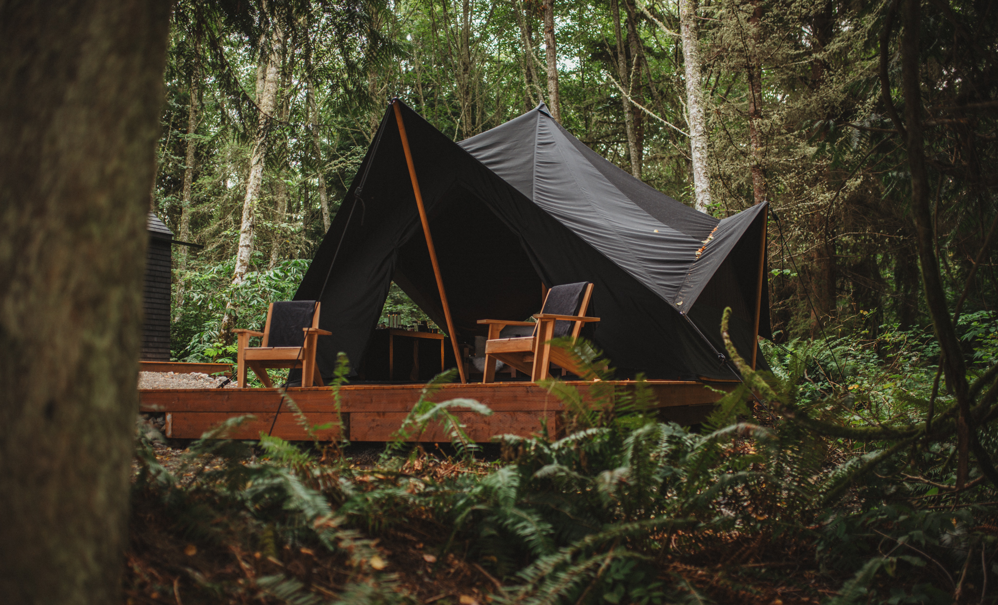 Blackout canvas tent at Menizei — your best sleep ever